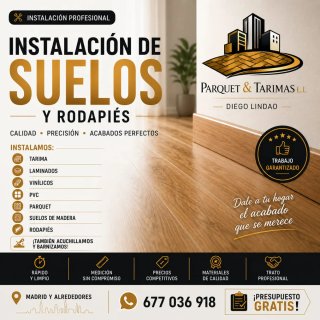 INSTALACIÓN PROFESIONAL DE SUELOS Y RODAPIÉS