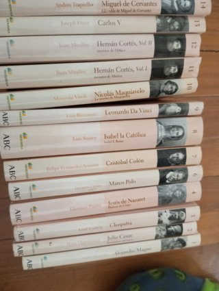 Lote 24 libros protagonistas de la historia ABC