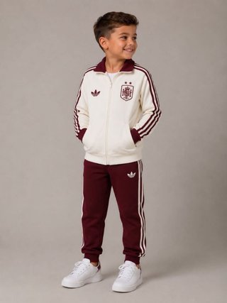 Chándal Niño España Beige/Rojo Talla 4 y 8