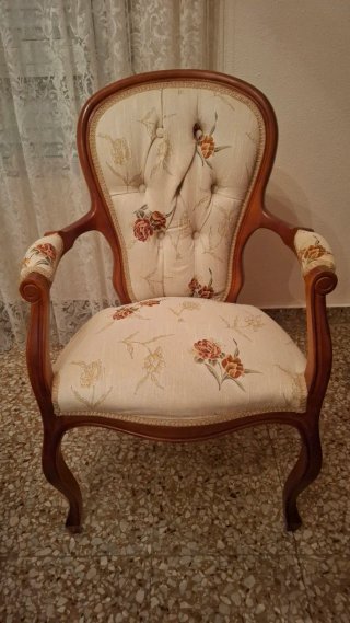 Butacas estilo victoriano con estampado floral