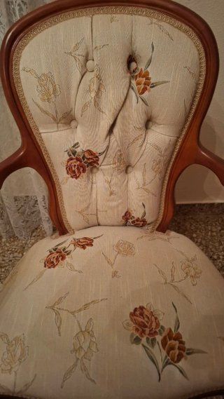 Butacas estilo victoriano con estampado floral