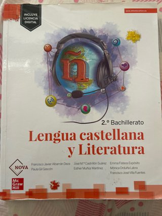 Lengua castellana y Literatura 2.º Bachillerato...