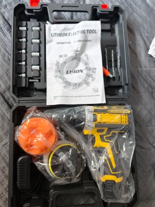 Taladro Atornillador Inalámbrico Lision.Kit pulido