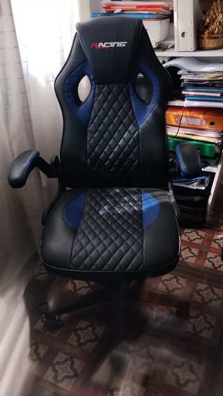 Silla Gaming Ergonómica Racing Negra/Azul