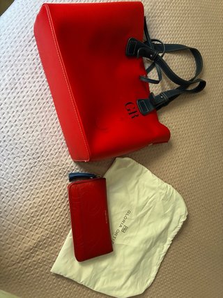 Bolso y monedero Gloria Ortiz rojo