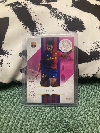 Carta Pedro Topps FC Barcelona