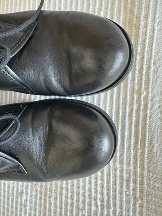 Botines de piel negros talla 40
