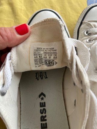 Converse Bambas Beige/Blanco Talla X