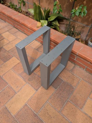 Patas metálicas para mesa/mueble Kallax