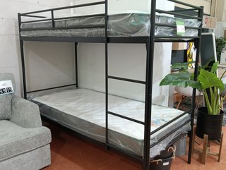 Litera metálica blanca con 2 colchones