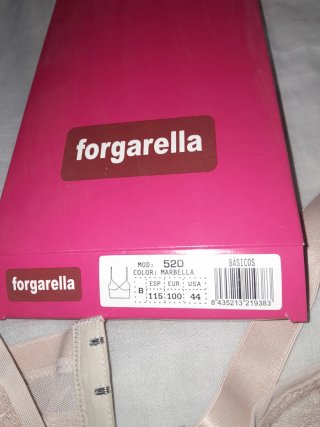 Sujetador Forgarella Beige Encaje Talla 115España