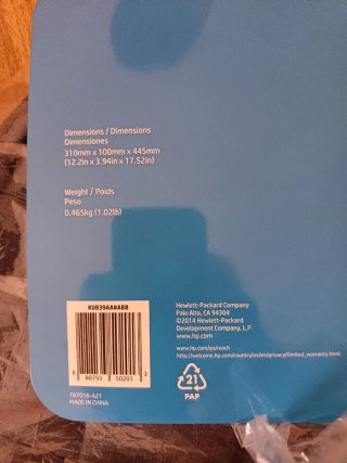 Mochila HP Original 15.6 Value Backpack  Nueva