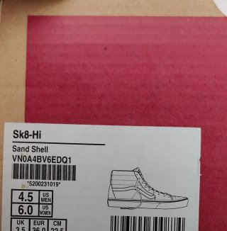 Vans Sk8 HI Tg 36 Beige/Marrone