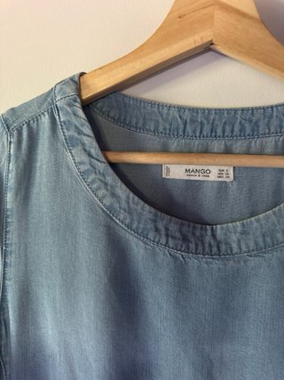 Vestido vaquero Mango azul