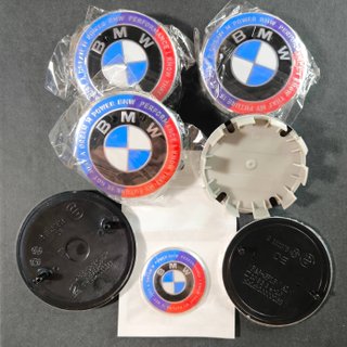 7 EMBLEMAS BMW 50 ANIVERSARIO M · TAPABUJES BMW