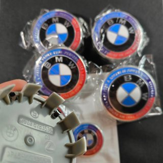 7 EMBLEMAS BMW 50 ANIVERSARIO M · TAPABUJES BMW