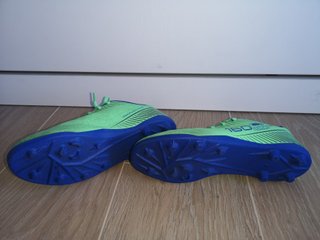 Botas Fútbol Niño Kipsta Talla 38 Verde Azul