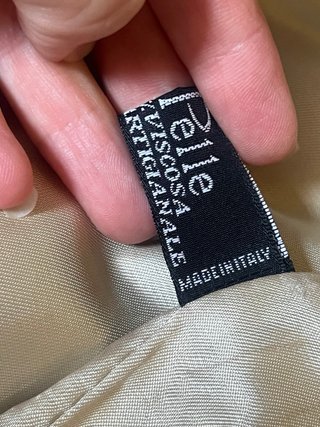 Soprabito in vera pelle artigianale beige