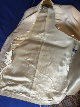 Soprabito in vera pelle artigianale beige