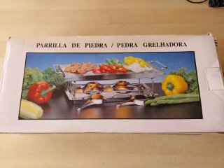 Parrilla de piedra y metal