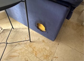 Conjunto sofá, 2 mesitas y puf