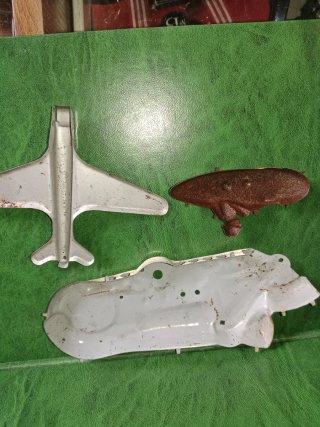 Lote 3 piezas Juguetes Hojalata Años 50 Francia