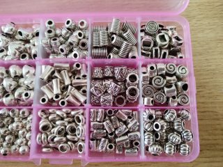 Caja abalorios bisutería entrepiezas