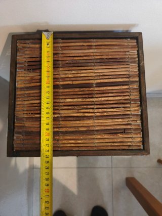Mueble Almacenaje Metal y Mimbre