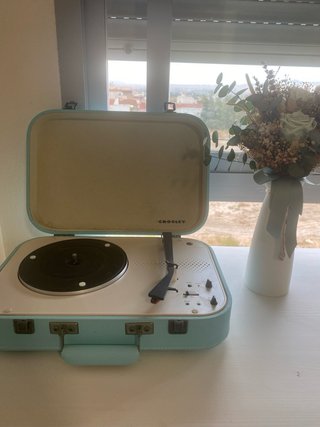 Maleta azul vintage