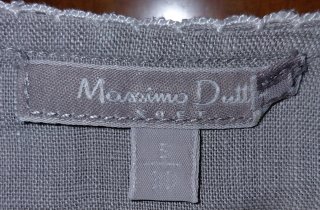 Vestido Massimo Dutti Beige Bordado