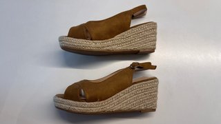 Cuñas esparto camel talla 37