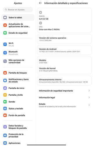 Tablet Xiaomi Pad 5. 128 GB+6 GB RAM