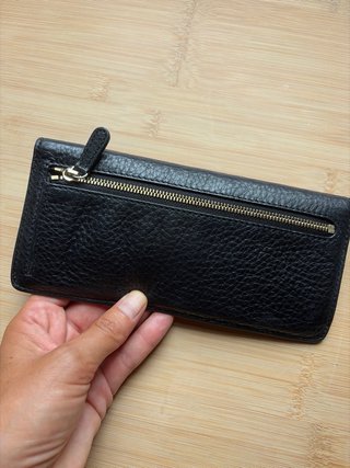 Portafoglio Michael Kors pelle martellata nero