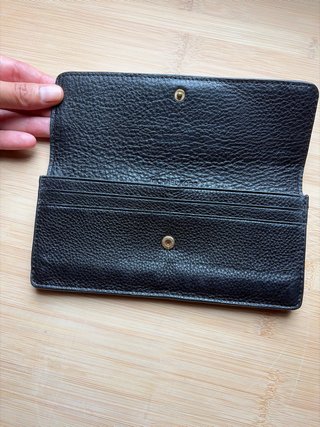 Portafoglio Michael Kors pelle martellata nero
