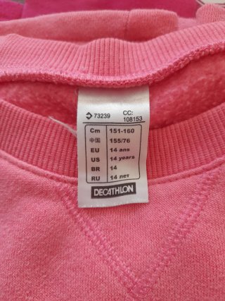 Lote 6 sudaderas gris, rosa, fucsia...
