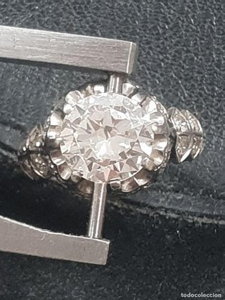 Anillo Platino Brillante 2 Quilates