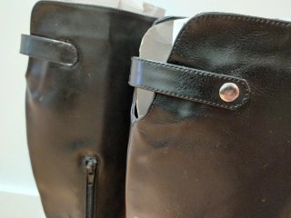 Botas altas negras con tacón