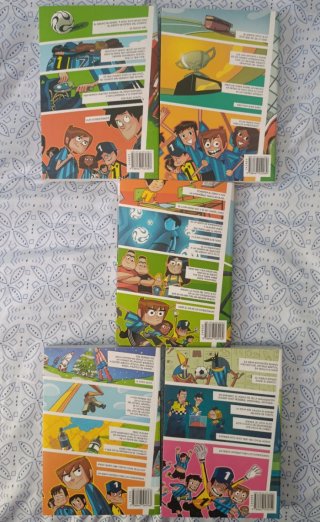 Pack de 5 libros de Los Futbolísimos