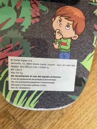 Monopatín infantil dinosaurio