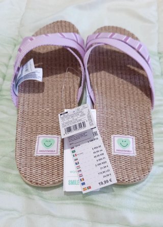 Sandalias Smileyworld Tiras Rosas Talla 40 - 41