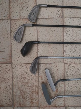 Lote de palos de golf DuoTech y otras marcas