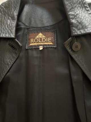 Chaquetón de Piel Auténtica Negro