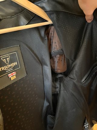 Chaqueta Cuero Triumph XL Protecciones D3O