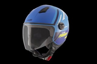 Casco Unik Astro Jet Azul Amarillo Nuevo