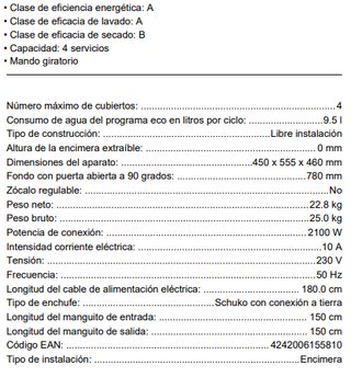 Lavavajillas Compacto Balay (A Estrenar)