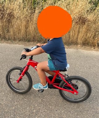 Bicicleta infantil roja