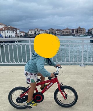 Bicicleta infantil roja