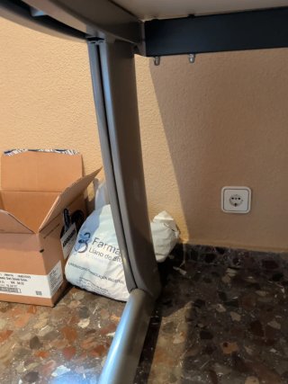 Escritorio oficina blanco y madera