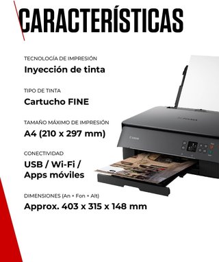 Canon PIXMA TS5350i Impresora Multifunción Negra/G