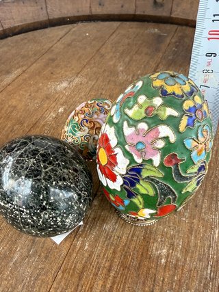 3 Uova Decorative Vintage